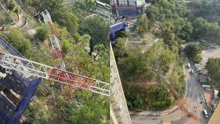 葵涌地盤天秤倒塌砸毀汽車-操作員高處墮地傷重不治