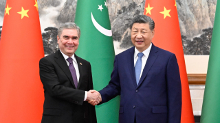 習近平晤土庫曼民族領袖別爾德穆哈梅多夫-推進戰略對接-打擊-三股勢力