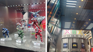 有片-熱話-暴雨襲海港城動漫展-展櫃漏水高達變-落湯雞