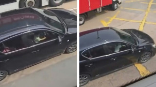 有片-屯門幼童坐大腿扭軚盤駕私家車-22歲男司機涉危駕被捕