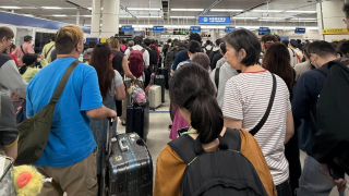 復活節清明節長假-深圳灣口岸人頭涌涌-深圳方面實施人流管制