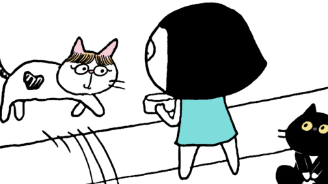 文地貓幸福哲學-開飯好忙