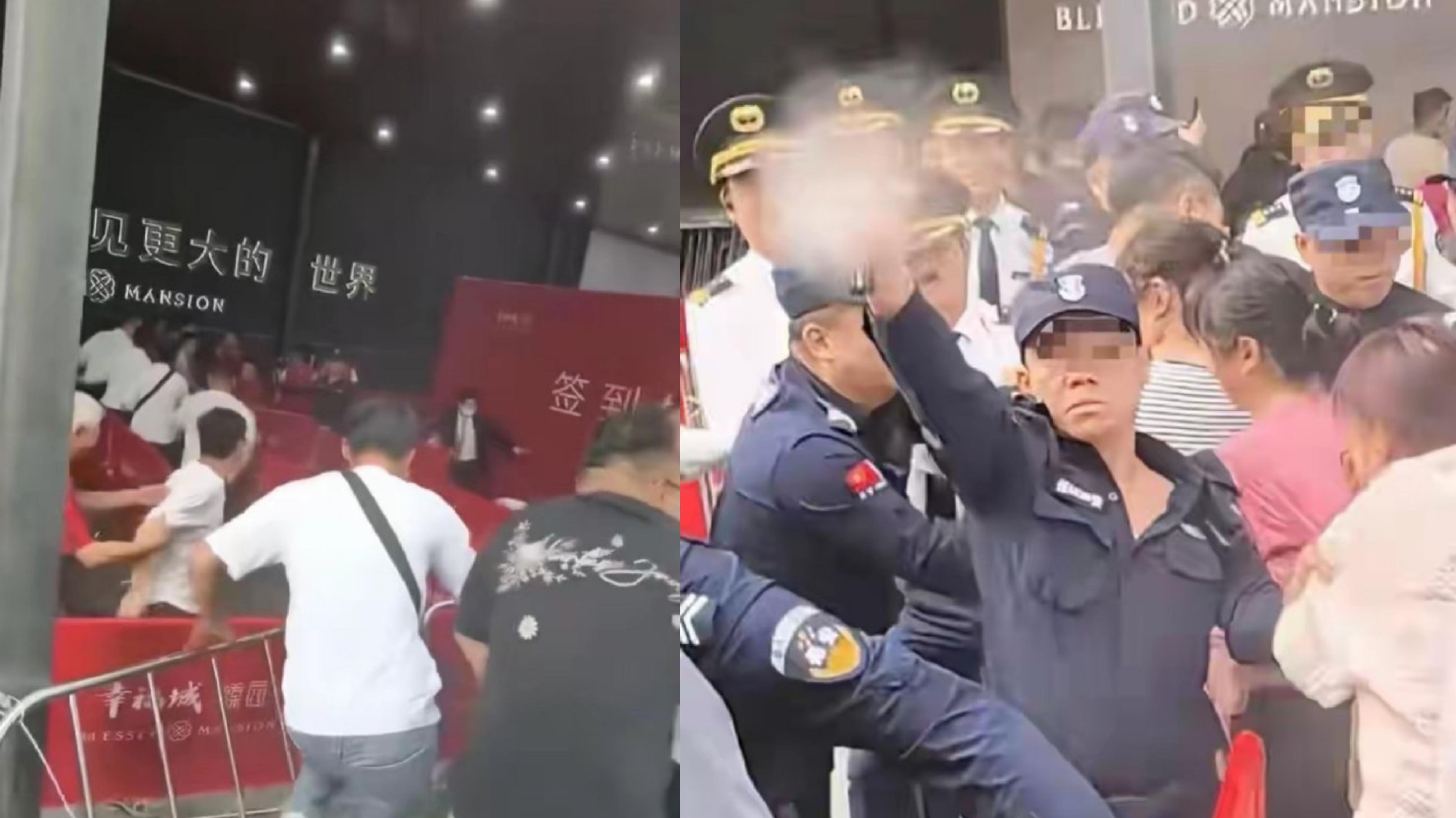 有片｜深圳新盤開售爆混亂　數百人通宵排隊搶樓　保安噴辣椒水趕人遭行拘