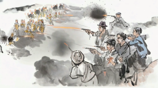 有片-60米國畫長卷-香港抗戰記憶-AI動畫化-展現港九大隊抗戰歷程