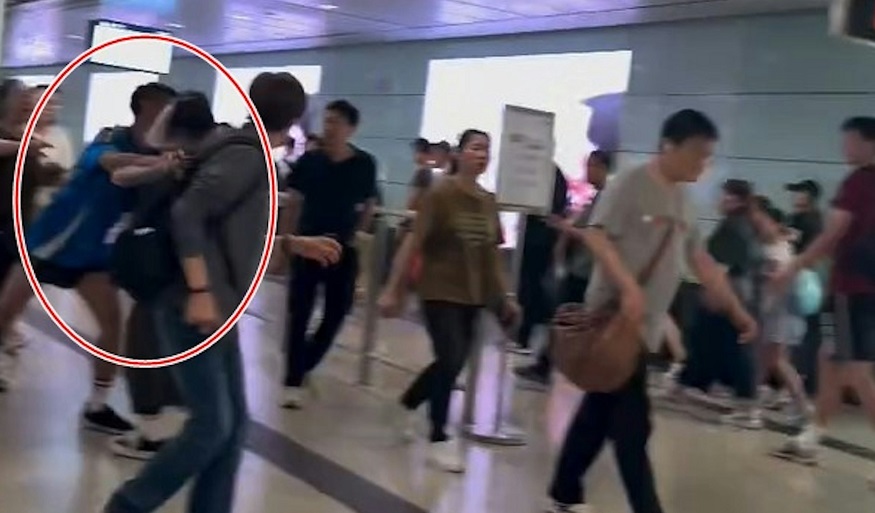 有片‧熱話｜鑽石山站躁漢與情侶爭執猛推兩人落地　網民：希望警方快拉人