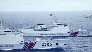 日本-鶴丸-號漁船非法進入中國釣魚島領海-中國海警依法驅離