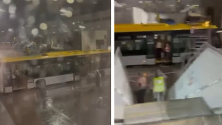 熱話-田北辰返港落機淋雨質疑機場欠配套-機管局-有蓋樓梯車較少