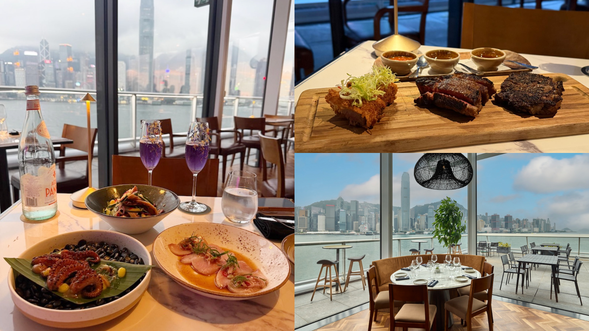 尖沙咀全新海景扒房-坐擁180度維港景--198起歎炭火牛扒