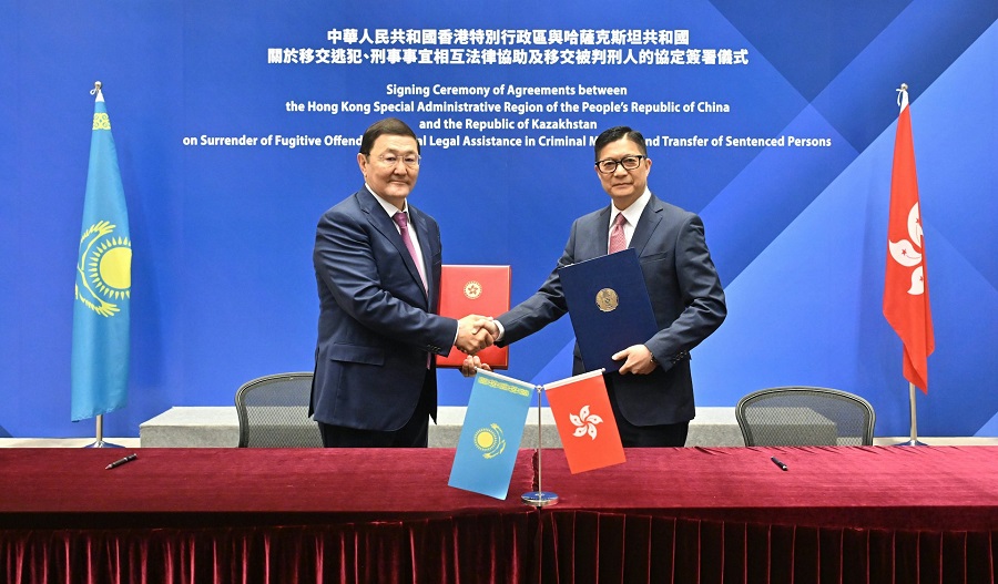 香港與哈薩克簽移交逃犯等3協定-鄧炳強-合作打擊罪案