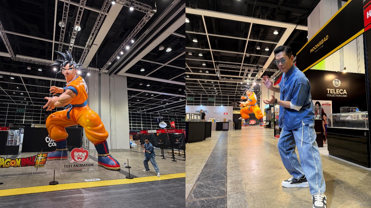 Comic-Con-2026-古天樂親與巨型-龍珠-孫悟空打卡-首度公開私人模型珍藏-將任-明日戰記-前傳-動畫監製