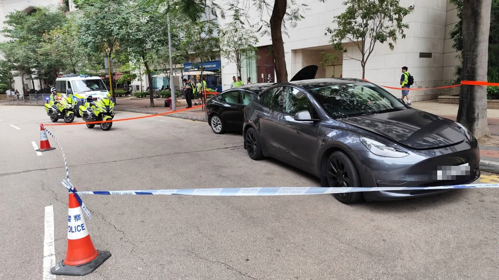 大角咀Tesla撞Tesla一傷-四眼司機涉毒駕被捕