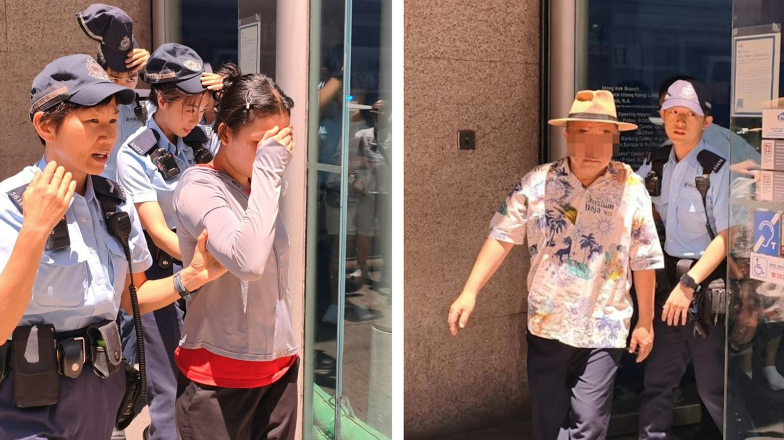 兩男女疑存入24張100美元偽鈔-旺角銀行職員報警拉人