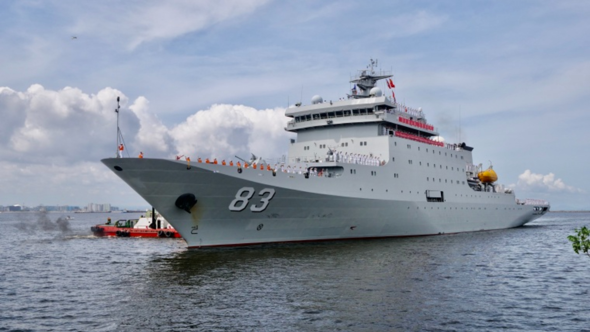 中國海軍83艦編隊抵俄-進行友好訪問