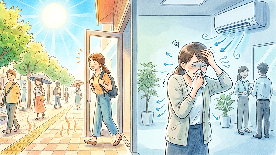 亭嘉的中醫日常-吹冷氣吹到頭痛-流鼻水-夏天-冷氣病-自救指南
