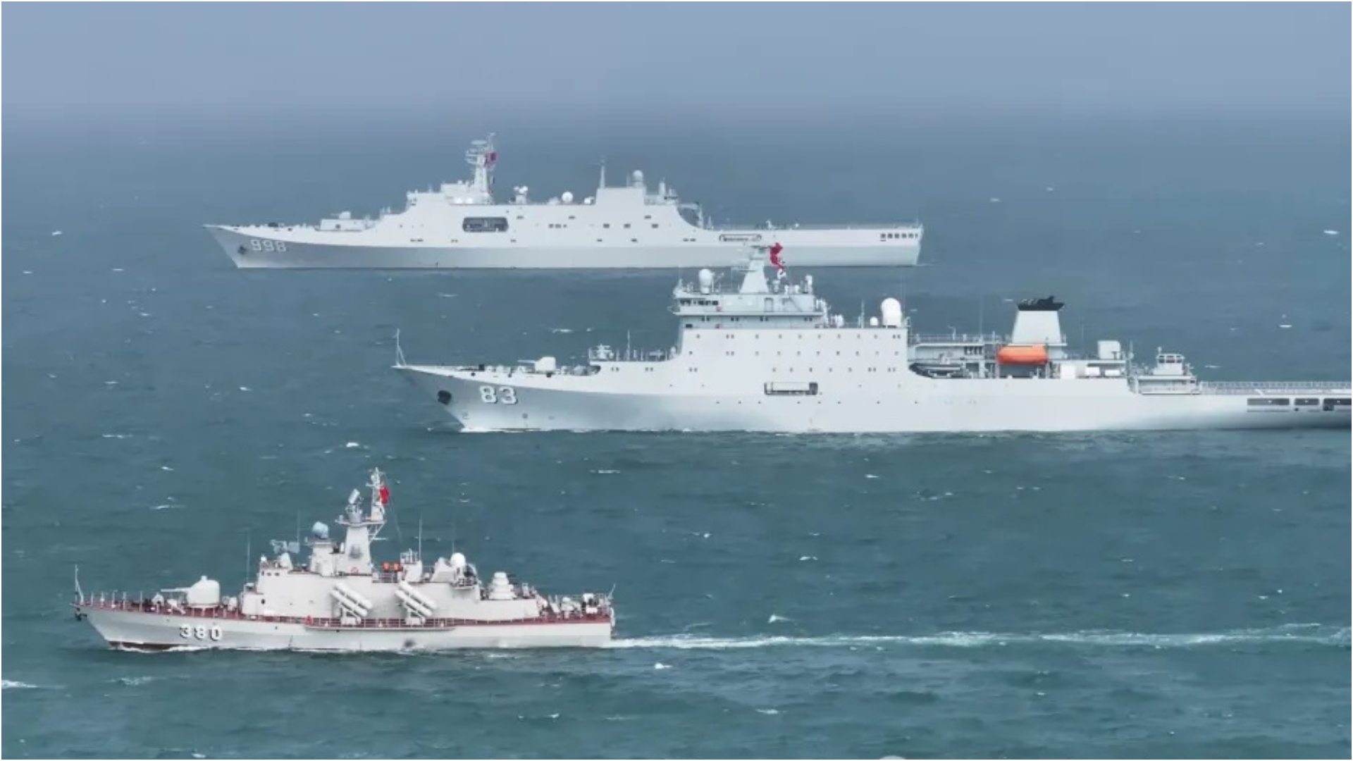 中國海軍83艦編隊結束對越南友好訪問-早前在胡志明市舉行艦艇開放