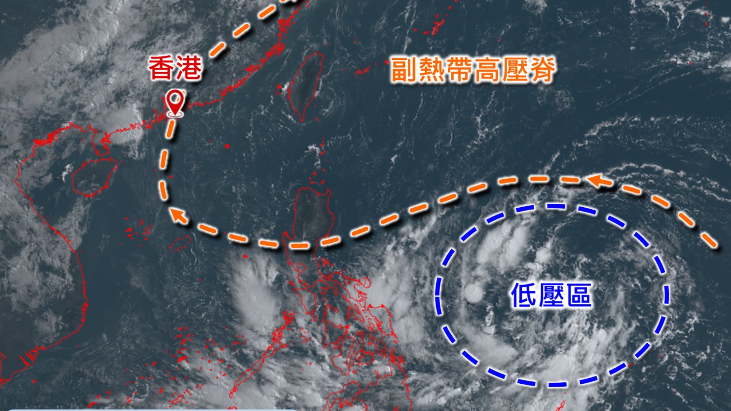 天文台-料潛在熱帶氣旋較大機會-東登--惟登陸位置與本港距離仍存變數