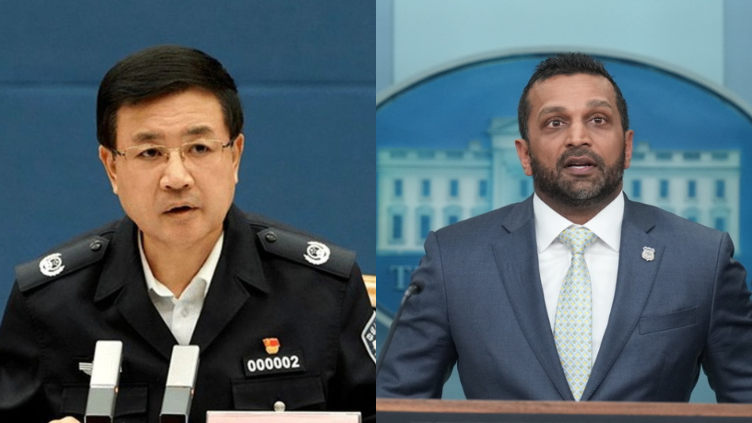 王小洪北京會晤FBI局長帕特爾-雙方同意就執法領域繼續深化交流合作