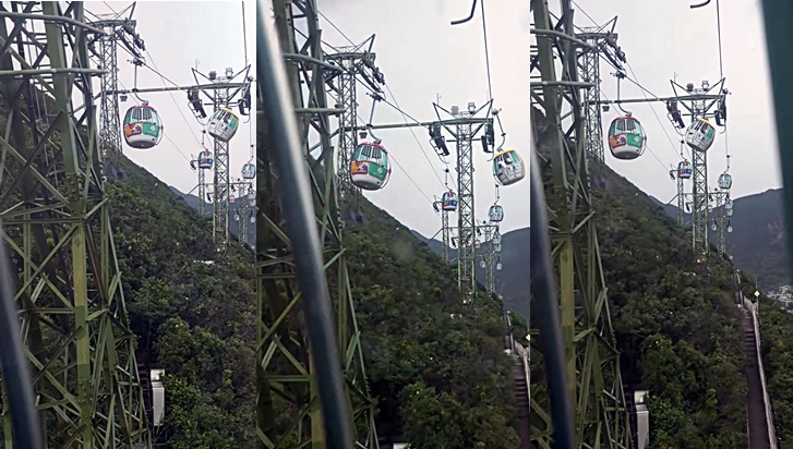 有片-風暴下海洋公園登山纜車勁-搖滾--網民-最刺激機動遊戲