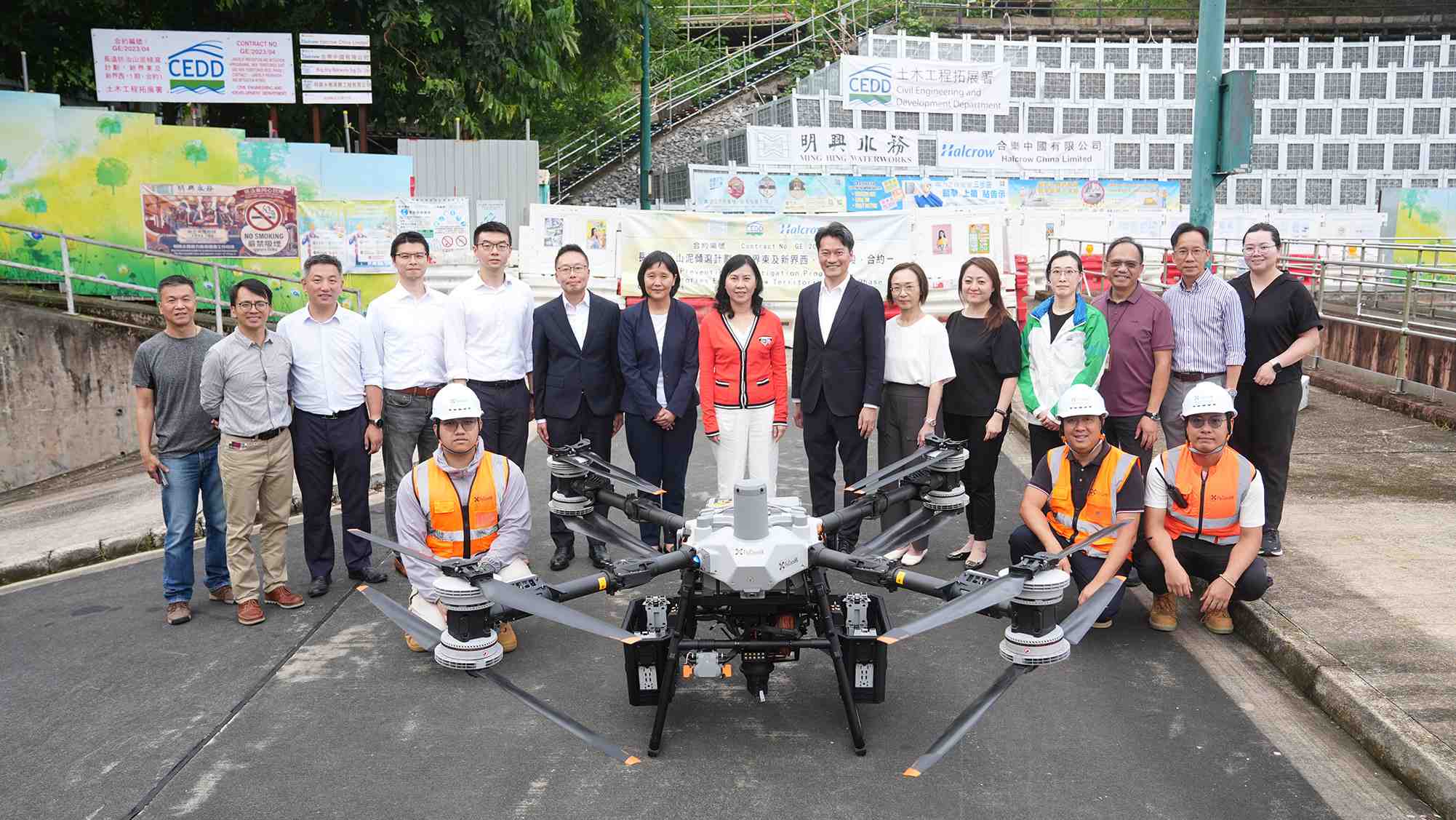 首個高載荷無人機測試登場-陳美寶-在工地操作發揮無限可能