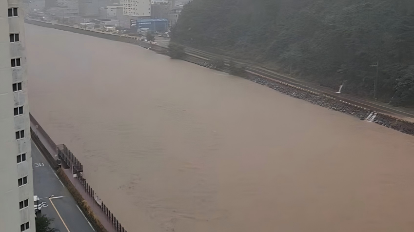 南韓南部暴雨成災-多處山泥傾瀉致1死逾20人被困