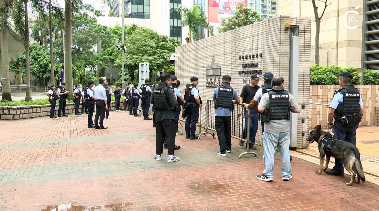 支聯會涉煽動顛覆國家政權案今日裁決-警方法院外加強保安