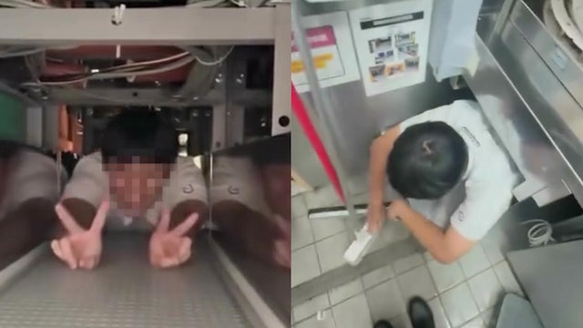 台灣壽司郎員工爬回收輸送帶拍片惹食安爭議-官方致歉並將強化培訓