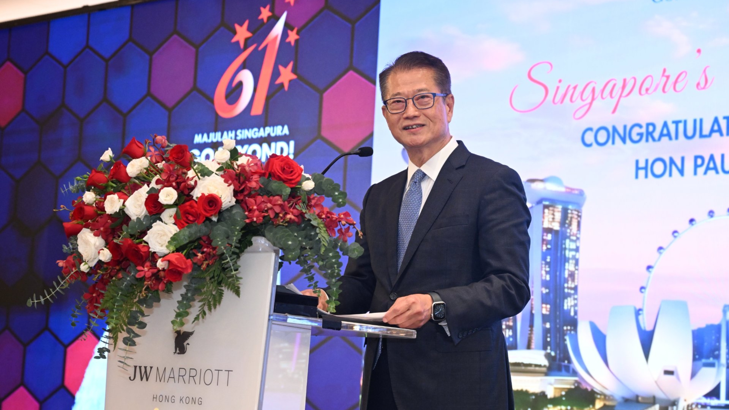 陳茂波-香港與新加坡存良性競爭-兩地應在關鍵範疇加強合作