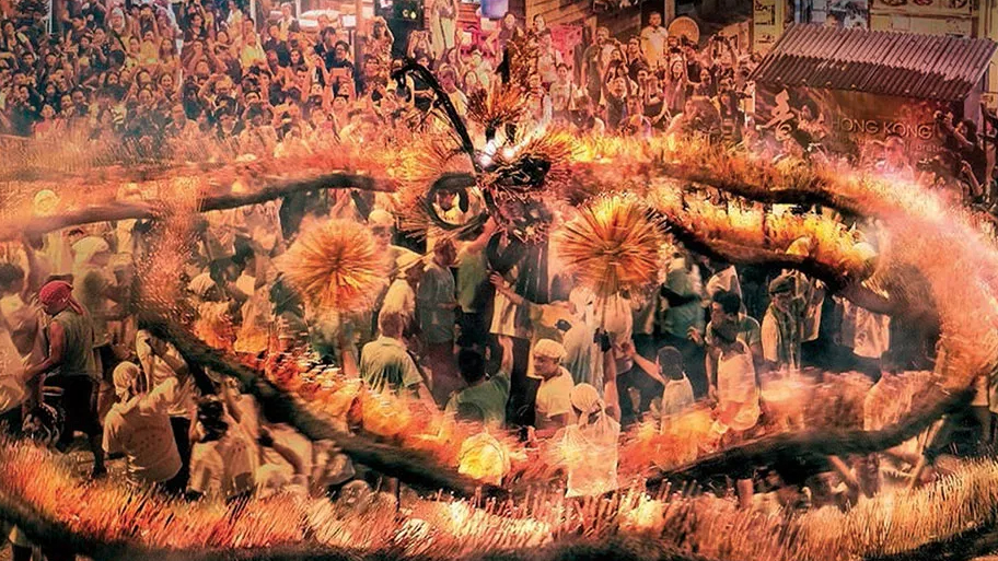 中秋大坑火龍香火再燃-百年非遺巡遊祈福闔境平安