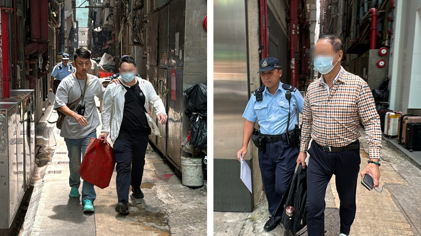 旺角滙豐職員收1000萬元懷疑假本票-兩內地男遭警帶走