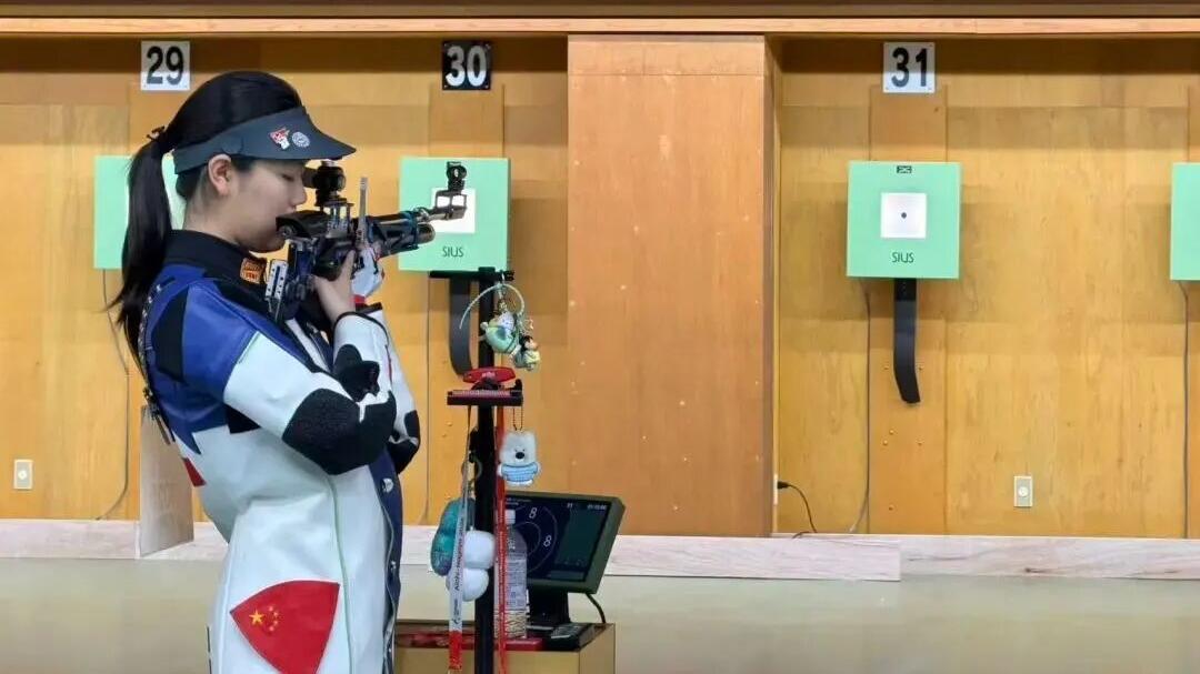 亞運會2026-中國女子10米氣步槍團體賽-破世界紀錄摘第三金