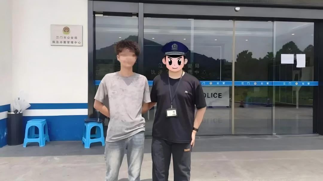 一句-髮型帥氣-暗藏盜竊陰謀-江門男誘騙室友做動態人臉核驗竊1-2萬被捕